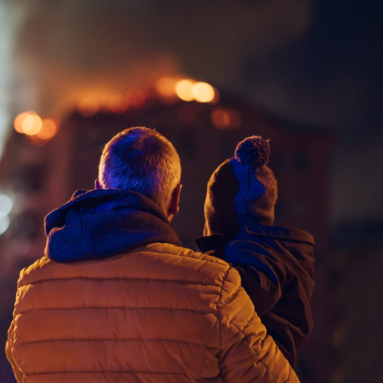 family losing their home in a fire | Contractors of Nashville, Fire Damage Restoration Experts